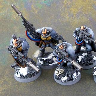 Space Wolves Scout Squad by malinek28