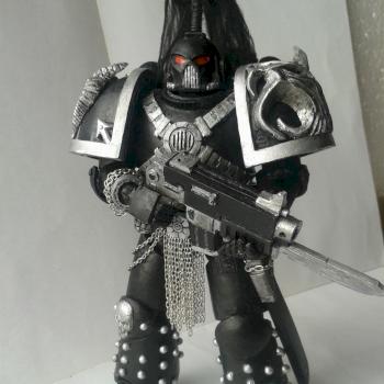 Chaos space marine by Zorgaiel