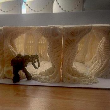 ALIEN HIVE SCENERY / TYRANID / NECROMUNDA / ZONE MORTALIS / SPACE HULK / STAR WARS / AvP by trenchfoot