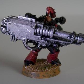Chaos Space Marine with Lascannon by Rimciv