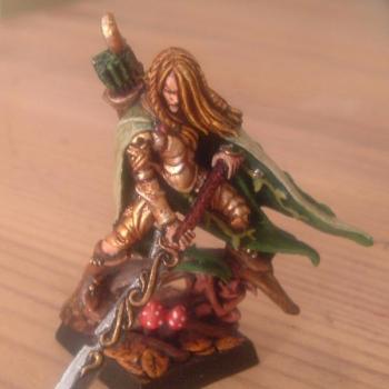 Wood Elf Lord with Great  weapon by philhynes