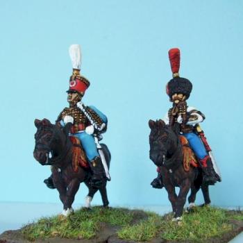 Napoleonic French Hussar General and ADC by zilch