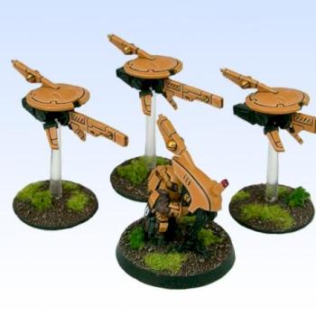 Tau Sniper Drone Team by Brokenblade