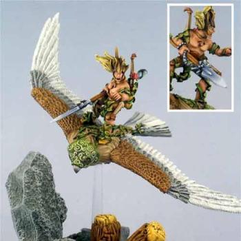 WARHAMMER Wood Elf Warhawk rider Lord  PAINTED by Karina