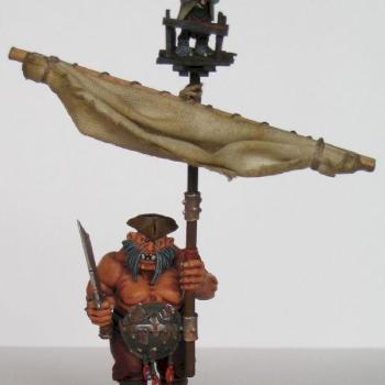 Ogre pirate standards bearer by Barbossa