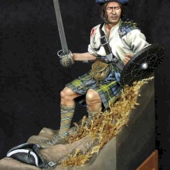 Clans man at Culloden by Philippe