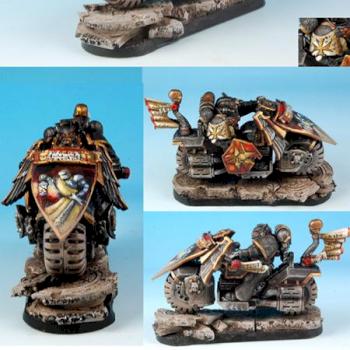 WARHAMMER 40K Black Templar on bike by rene
