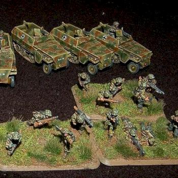 15mm 12.SS Aufklärungs Platoon by tank santa