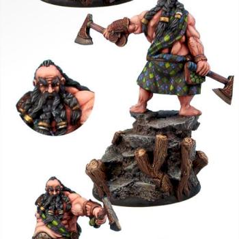 Gair the Highlander Dwarf 54mm by Scibor