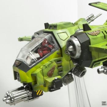 Space Marine Salamanders Stormtalon (conversion) by Apaintingchaos