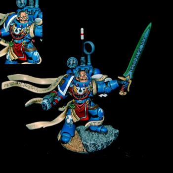 Space Marine Captain - conversion by zwartegoblin