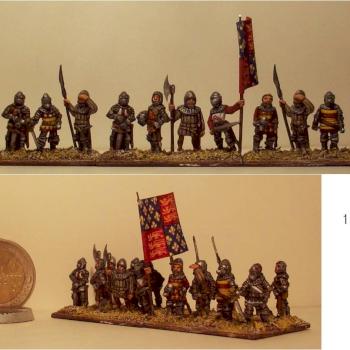 15mm Hundred Years War English knights by Comte de Foix