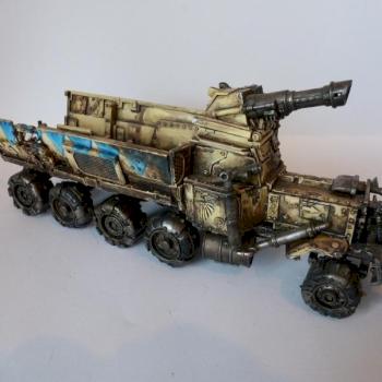 Space Ork Trukk/Battlewagon variant by jeremy stout