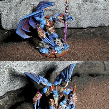 Tzeentch Daemon Prince conversion by Sotnia