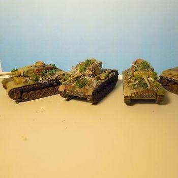 FoW German Panzer 3 Platoon by Paintaholics