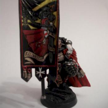 Black Templar Standard Bearer by minimonty