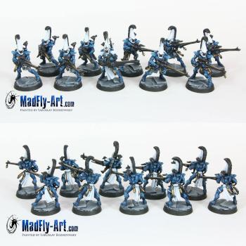 Eldar Dire Avengers by MadFlyArtStudio