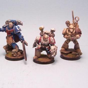 Command squad, captain arothecary and signals master by Wonky Brush
