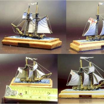 1/1200th Schooner HM Laura by Comte de Foix