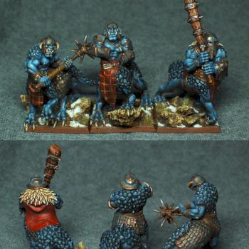 Dragon ogres (half-sculpted, a little bit unfinished) by 4K_