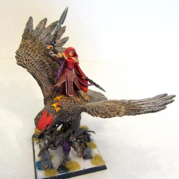Warhammer - Wood Elf Lord on Eagle by Silje