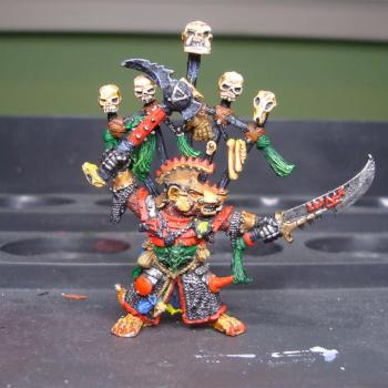 Skaven Warlord Queek   I painted in cca 1997-8 by edinko