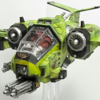 Space Marine Salamanders Stormtalon (conversion) by Apaintingchaos
