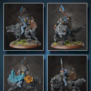 Space Wolves Lord on Thunderwolf more photos by nuno997