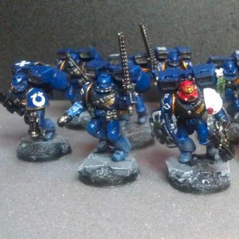 Ultra Marines Assault Squad by Orionjp