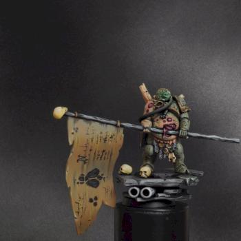 Death Guard Standard (Warhammer Nurgle Lord conversion) by Rix