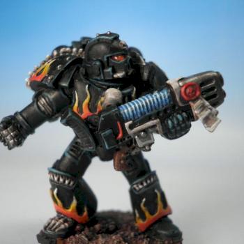 Legion of the Damned marine with plasma gun by aerixis
