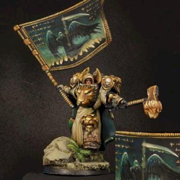 28mm / 30mm Science Fiction Knight with Standard by rene