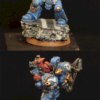 Ultramarine Sergeant Chronus by AkhRa