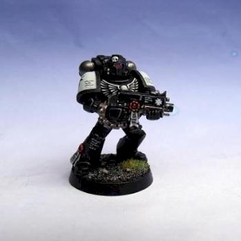 Black Templar Space Marine by Almberg