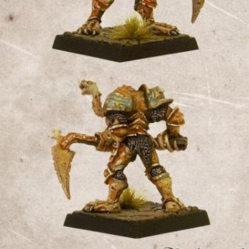 CHAMPION OF NURGLE WITH AXE AND BITING TONGUE by loris