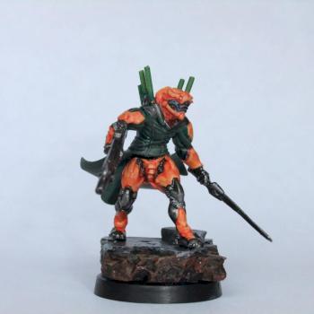 Yu Jing Hsien Warrior with multi-rifle by Stront