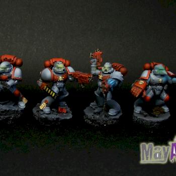 Space wolf / Blood angels by MayArt