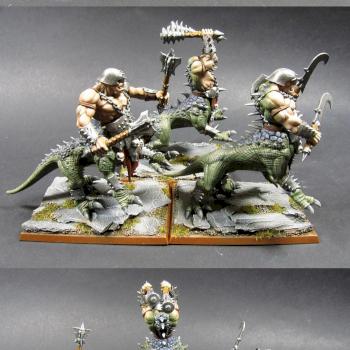 Chaos Warriors Dragon Ogres by Noctule Mini Art