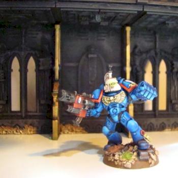 ultra marine warhammer 40 by nicoleon