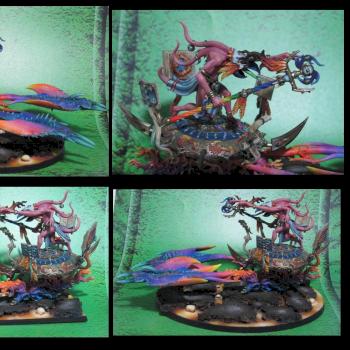 Herald of Tzeentch on burning Chariot by noxyren