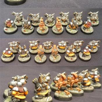 Blood Bowl Dwarf team. by 0nyx