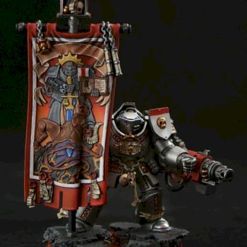 Grey Knight with banner by Kronid