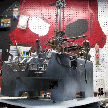 Snow drill rig front by Saw