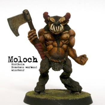 Moloch, Mordheim Beastmen warband minotaur by the brainwasher
