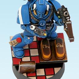 Ultramraines brother . II Company, IX Devastator Squad by milo