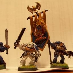 Ultramarines Command Squad by LordHudson