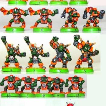 Orc Bloodbowl Team - The Black Crag Blitzers by james9995