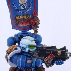 Space Marine Veteran Sgt by hansolo
