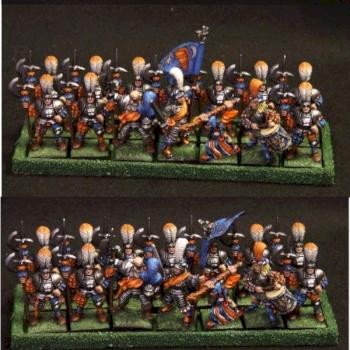 Empire Halberdier Unit with command and mage by heleanor