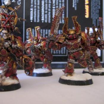 Khorne Berserker squad by Thorh666